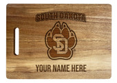 South Dakota Coyotes Custom Engraved Wooden Cutting Board 10" x 14" Acacia Wood