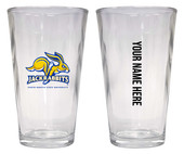 Personalized Customizable South Dakota State Jackrabbits Pint Glass Custom Name