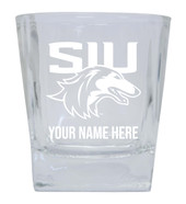 Southern Illinois Salukis Custom College Etched Alumni 8oz Glass Tumbler 2 Pack