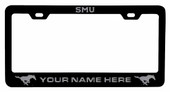 Collegiate Custom Southern Methodist University Metal License Plate Frame with Engraved Name