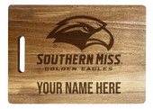 Southern Mississippi Golden Eagles Custom Engraved Wooden Cutting Board 10" x 14" Acacia Wood