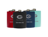 Personalized Customizable Grambling State Tigers Matte Finish Stainless Steel 7 oz Flask Personalized with Custom Text Choice of Color
