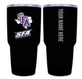 Collegiate Custom Personalized Stephen F. Austin State University, 24 oz Insulated Stainless Steel Tumbler with Engraved Name (Black)