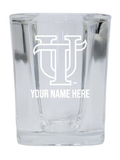 Personalized Customizable University of Tampa Spartans Etched Stemless Shot Glass 2 oz With Custom Name