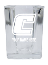 Personalized University of Tennessee at Chattanooga Etched Square Shot Glass 2 oz With Custom Name