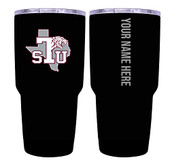 Collegiate Custom Personalized Texas Southern University, 24 oz Insulated Stainless Steel Tumbler with Engraved Name (Black)