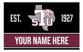 Personalized Customizable Texas Southern University Wood Sign with Frame Custom Name