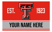 Personalized Customizable Texas Tech Red Raiders Wood Sign with Frame Custom Name