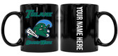 Collegiate Custom Personalized Tulane University Green Wave 8 oz Ceramic Mug with Your Name