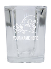 Personalized Customizable Tulane University Green Wave Etched Stemless Shot Glass 2 oz With Custom Name