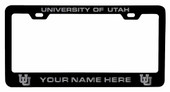 Collegiate Custom Utah Utes Metal License Plate Frame with Engraved Name