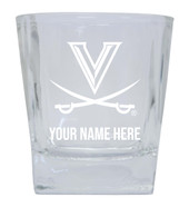 Virginia Cavaliers Custom College Etched Alumni 8oz Glass Tumbler