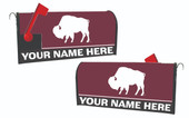 Personalized Customizable West Texas A&M Buffaloes Mailbox Cover Design Custom Name