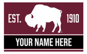 Personalized Customizable West Texas A&M Buffaloes Wood Sign with Frame Custom Name