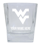 West Virginia Mountaineers Custom College Etched Alumni 8oz Glass Tumbler 2 Pack