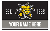 Personalized Customizable Wichita State Shockers Wood Sign with Frame Custom Name