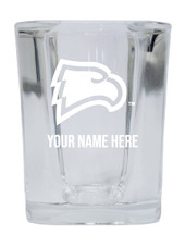 Personalized Winthrop University Etched Square Shot Glass 2 oz With Custom Name