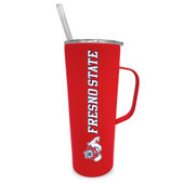 Fresno State Bulldogs 20oz Stainless Steel Tumbler with Handle