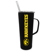 Iowa Hawkeyes 20oz Stainless Steel Tumbler with Handle