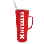 Nebraska Cornhuskers 20oz Stainless Steel Tumbler with Handle