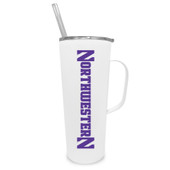 Northwestern Wildcats 20oz Stainless Steel Tumbler with Handle