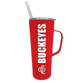 Ohio State University Buckeyes 20oz Stainless Steel Tumbler with Handle