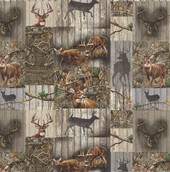RealTree Cotton Fabric by Sykel-Realtree Plank Patch