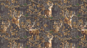 RealTree Cotton Fabric by Sykel-Realtree Plank Packed Deer