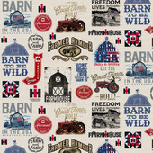 Farmall Agriculture Cotton Fabric Collection by Sykel-Farmall Signs