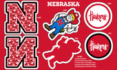 Official Licensed University of Nebraska Minky DIY Pillow Project. Cut, Sew, and Stuff-Each Panel yields 3 pillows