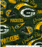 Green Bay Packers NFL Football Retro Allover Fabric Traditions FLEECE Fabric NFL-70131D Green Bay Packers NFL Football Retro Allover Fabric Traditions FLEECE Fabric NFL-70131D