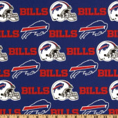Buffalo Bills NFL Football Helmet and Logo Blue Fabric Traditions Cotton fabric NFL-6377D Buffalo Bills NFL Football Helmet and Logo Blue Fabric Traditions Cotton fabric NFL-6377D