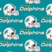 Miami Dolphins NFL Football Original 58" Fabric Traditions Cotton Fabric NFL-6459D Miami Dolphins NFL Football Original 58" Fabric Traditions Cotton Fabric NFL-6459D