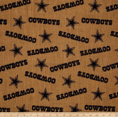 Dallas Cowboys NFL Football Burlap 47" Fabric Traditions Jute Fabric NFL-6494