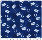 Indianapolis Colts NFL Football Tie Dye FLANNEL Fabric Traditions Cotton FLANNEL Fabric NFL-70269D