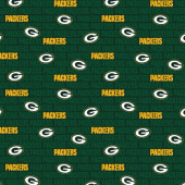 Green Bay Packers NFL Football Mini-Print 58" Fabric Traditions Cotton Fabric NFL-14494D