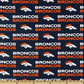 Denver Broncos NFL Football 58" Fabric Traditions Cotton Fabric NFL-2507D