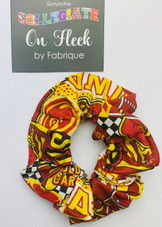 Iowa State Hair Scrunchie; Hair Bow; Hair Tie-Pop Art Cotton Design