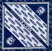 University of  Connecticut Face Mask Bandana - Collegiate 22" Square Bandana - FREE SHIPPING