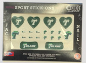 Color Club Sport Stick-Ons, Tulane, 20 pc