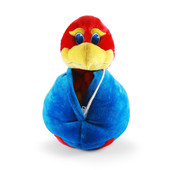 Kansas Jayhawks NCAA Reverse-A-Pal Plush Mascot and Football