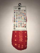 Maryland Terrapins NCAA Unisex Slipper Socks with No Slip Grip