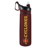 Iowa State Cyclones - 24oz Tritan Plastic Sport Bottle - Burgundy