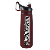 New Mexico State Aggies - 24oz Tritan Plastic Sport Bottle - Burgundy