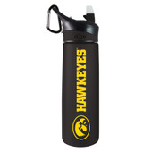 Iowa Hawkeyes - 24oz Tritan Plastic Sport Bottle - Black