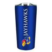 Kansas Jayhawks - 18oz Stainless Soft Touch Tumbler - Blue