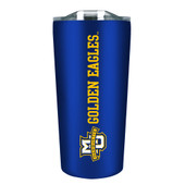 Marquette Golden Eagles - 18oz Stainless Soft Touch Tumbler - Blue
