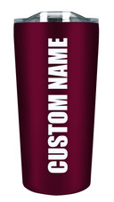 Montana Grizzlies - 18oz Stainless Soft Touch Tumbler - Burgundy
