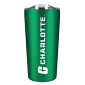Charlotte 49ers - 18oz Stainless Soft Touch Tumbler - Green