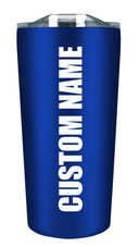 Rice Owls - 18oz Stainless Soft Touch Tumbler - Blue
